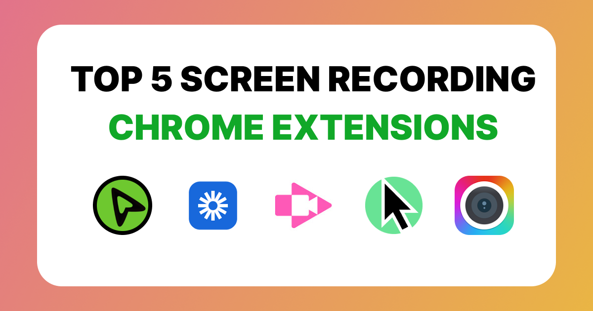 Best Screen Recording Chrome Extensions | Zoomix Blog
